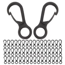  400 Pcs Camping Carabiner Buckle Snap Hook Clip Small Clips for Hanging