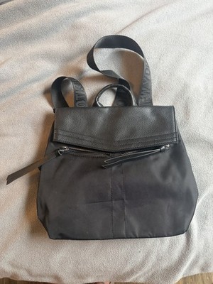 Botkier New York Black Mini Trigger Backpack Bag Handbag Travel Zippers EUC!