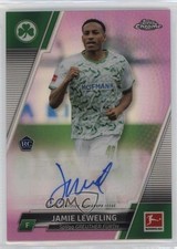 Jamie Leweling Chrome Bundesliga 2021/22 Pink Refractor /75 Auto
