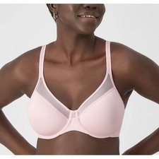 Bali Smoothing 3D Spacer Cup Underwire Bra Pink 38B DF3439 Convertible Strap NEW