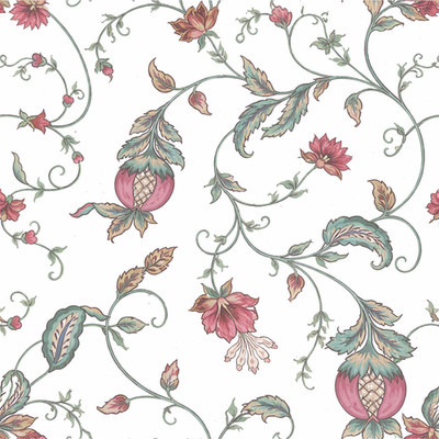 Vtg Village Wallpaper 2 Dbl Rolls Floral Decor 591762  Pre-Pasted Vinyl Washable