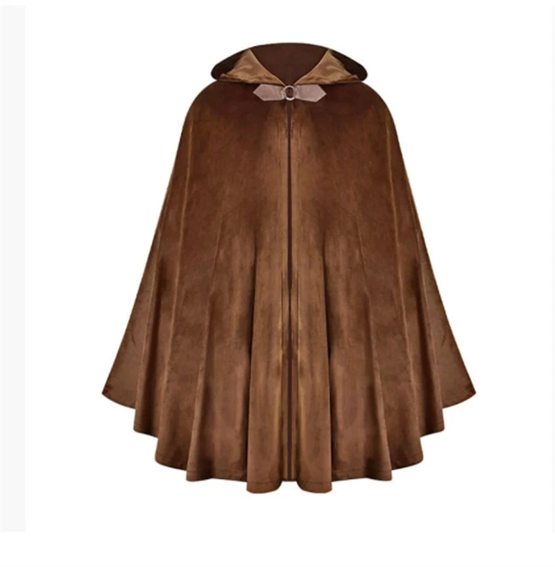 Halloween Capa con Capucha Pirata Vestido Largo Antiguo Ranger Performance Disfraz Foto 2 de 4