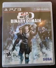 221:  Binary Domain (PlayStation 3, PS3) Disc/Case Tested Working