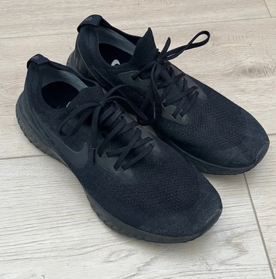 Nike 2018 Epic React Flyknit Triple Black Tennis Shoes Sneakers