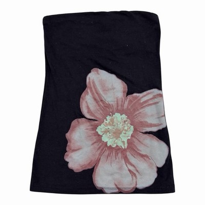 Vintage Y2K Rue 21 Strapless Tube Top Floral Flower Size Small Beach 