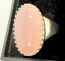 Sterling Silver Ring 925 Signed IMC Faceted Pink Quartz Sz 7 New In Box QVC