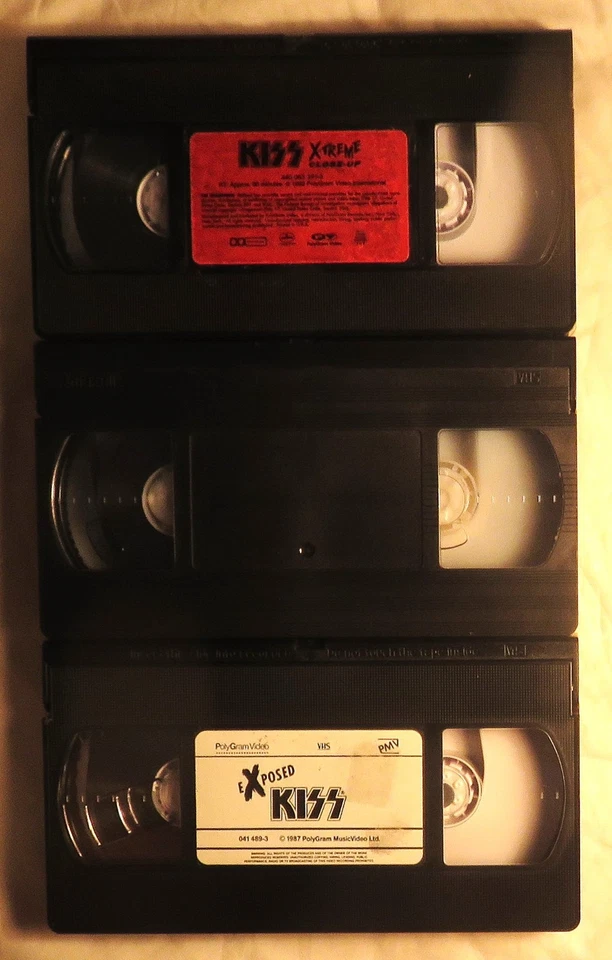 3 Rock VHS Lot KISS ACE FREHLEY Exposed/Interview Sessions/X-Treme Close TESTED - Image 4 of 4