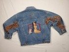 Vintage 90's - Disney Store - Denim Pocahontas Fringe Jacket - Girls Size L — photo 1