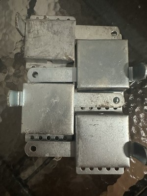Heavy duty garage door slide lock galvanized steel inside deadlock 3 pack 