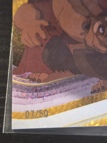 2025 Disney Topps Chrome Beast Gold Mini Diamond Refractor #126 07/50 FREE SHIP - Picture 3 of 3