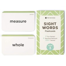 Award-Winning 3rd Grade Sight Words Flash Cards &ndash; 100+ 5.3" x 3.2", White