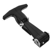 Universal Hood Latch Rubber Flexible Hasp T-handle Stainless Steel