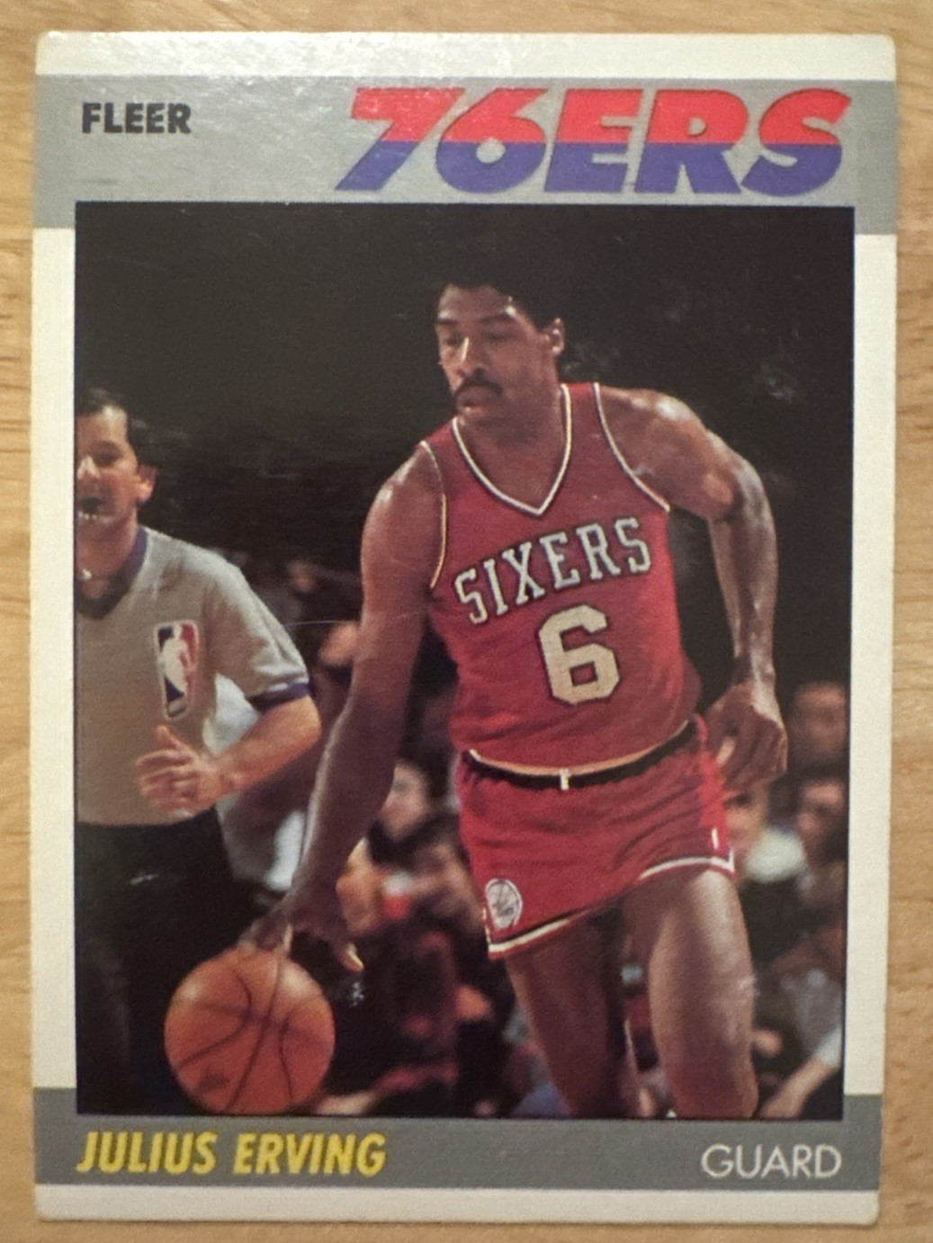 Julius Erving Dr. J. 1987-88 Fleer HOF Card #35 (5436) ex