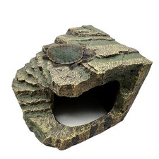 Tortoise Basking Platform, Crested Gecko Hide, Reptile Cave Hideout with Bask...
