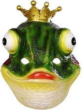 Funny Frog Mask for Cosplay Party Bar Performance, Prank Props Headgear for Masq
