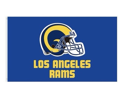 Los Angeles Rams 3x5 ft Flag / Banner NFL Fan Cave/Bar Royal Blue & Sol NEW