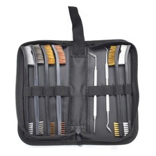 Small Wire Brush Set - Brass/ Stainless Steel/ Nylon Brushes for Cleaning Rus...