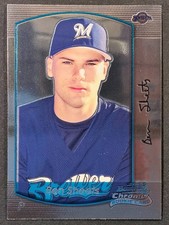 2000 Bowman Chrome Parallel #207 Ben Sheets RC Milwaukee Brewers Rookie Card. rookie card picture