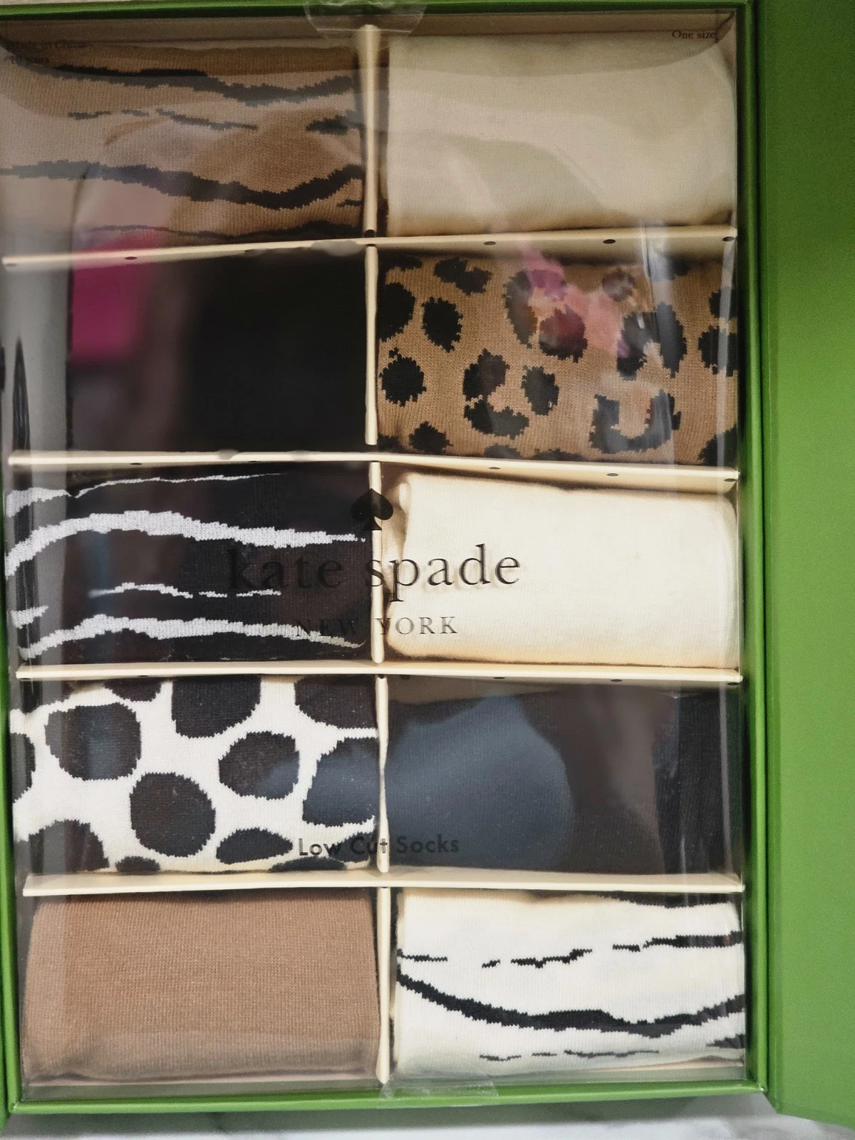 KATE SPADE NY LOW CUT SOCKS 10 PACK GIFT SET. NEW