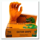 Tough Glove Gator Gripz – Heavy-Duty Orange Diamond Grip Nitrile Gloves | Box 50