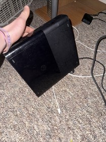 Microsoft Xbox 360 S Black Slim Console with Wires Tested Works Great