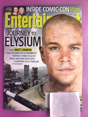 Entertainment Weekly  AUGUST   2013  #1270  MATT DAMON ELYSIUM