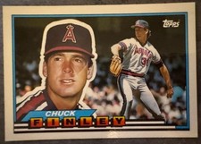 CHUCK FINLEY 1989 TOPPS BIG, #76, CALIFORNIA ANGELS