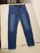 Curve Appeal Women  s Stretch Waist Black Jeans 10/30