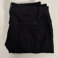 Decjuba Womens High Rise Studded Skinny Cutoff Stretch Jeans Size 10 Very Good