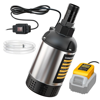 #ad #ad Cordless Water Pump with Dewalt 20V Battery: 1268GPH Brushless High Flow Sump... $108.84