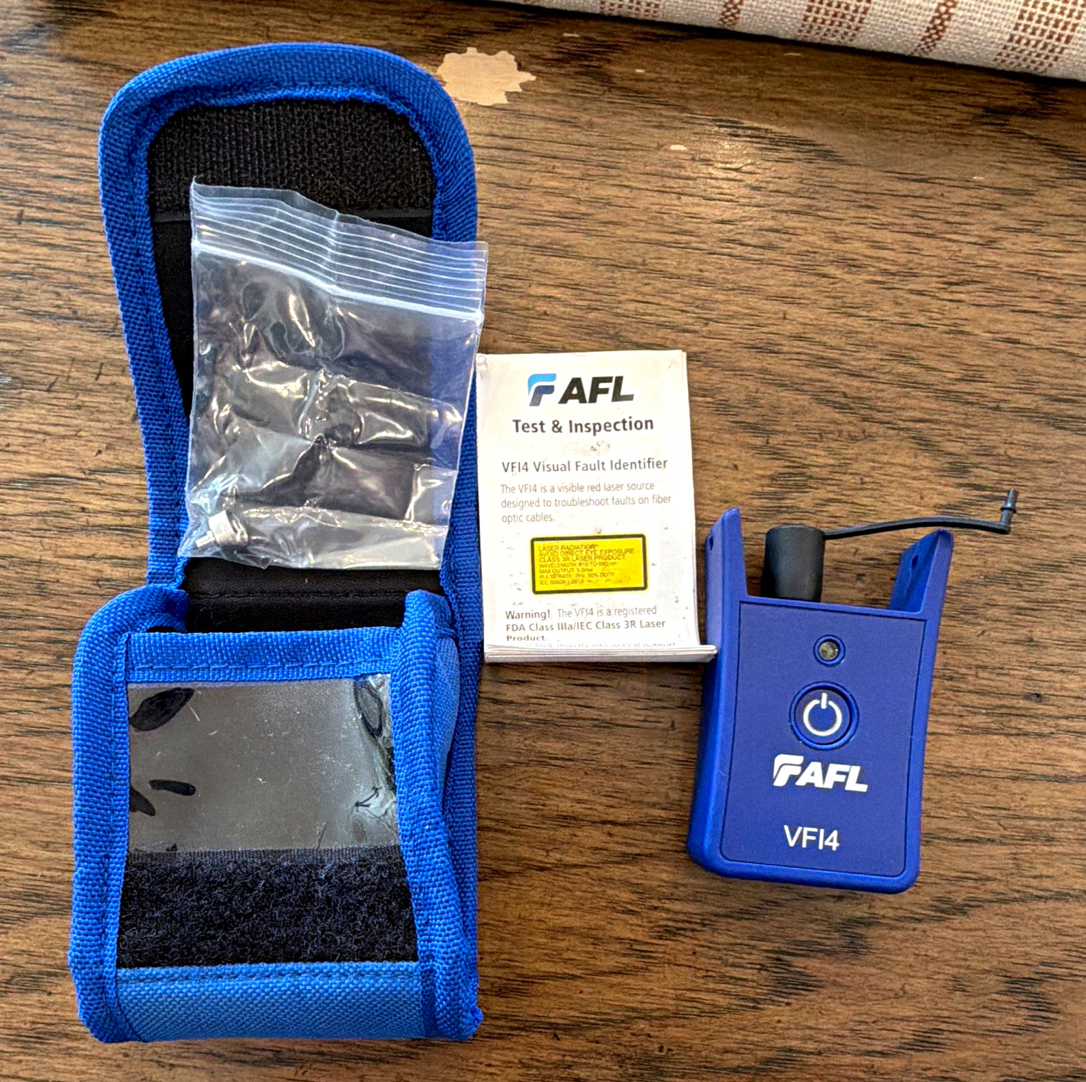 AFL VFI4 Visual Fault Identifier 0.5mW 650nm 2.5mm Universal Case Manual