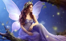 Home Decor Wall Art Fairy Butterfly Angel oil Painting Picture Printed on Canvas