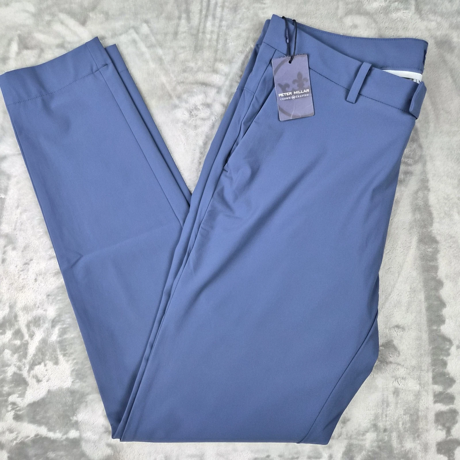 Peter Millar Golf Pants Men 38x32 Blade Performance Ankle Sport Galaxy NWT $185