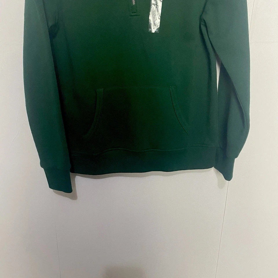 Polo Ralph Lauren Kids Green Quarter Zip Long Sleeve Pullover Top Size L (14-16) - Image 3 of 4