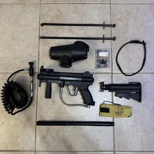 Tippmann A5 Paintball Marker With Response Trigger Kit, Double Trigger and Stock