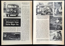Volkswagen Vw Microbus Deluxe 1958 Original Vintage Road Test Review