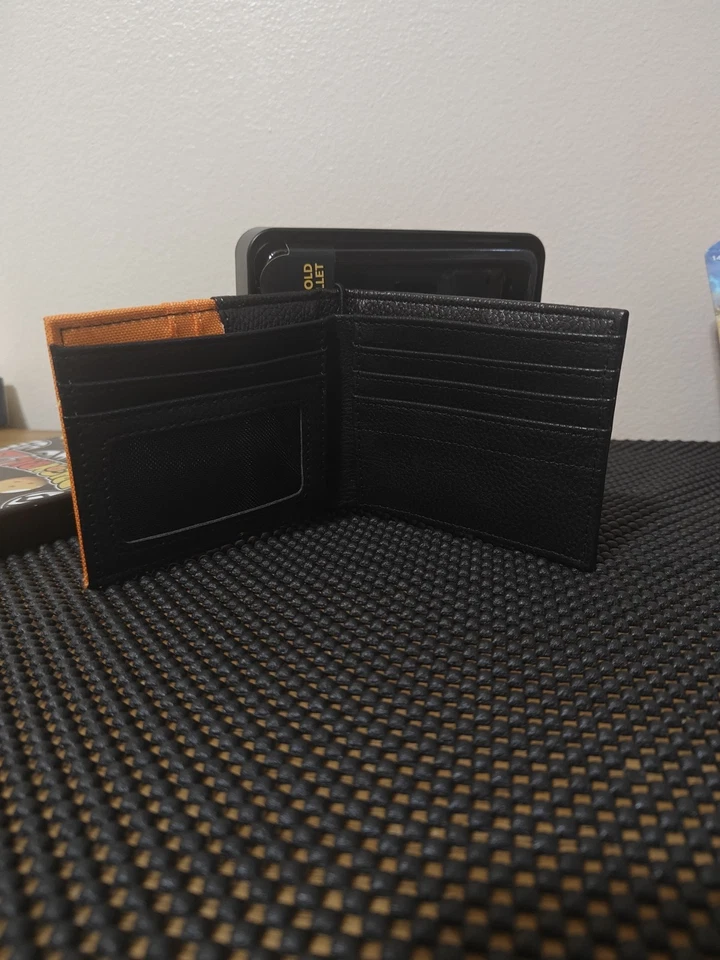 Dragon Ball Z Goku Bifold SK8 Wallet Orange & Black w/ Collectors Tin NWT Rare! - Image 2 of 4