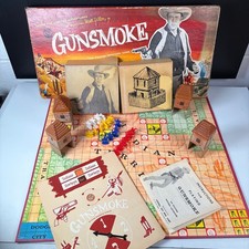 Vintage 1958 Gunsmoke Board Game Lowell Toy James Arness Marshal