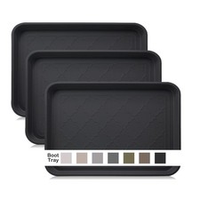 3 Packs Boot Tray For Entryway Indoor Heavy Duty Shoe Mat Waterproof Trays
