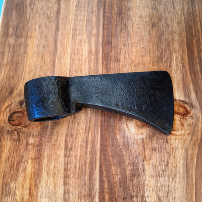 Antique 1800s Wrought Carbon Steel Blacksmith Axe Vintage 1482 grams