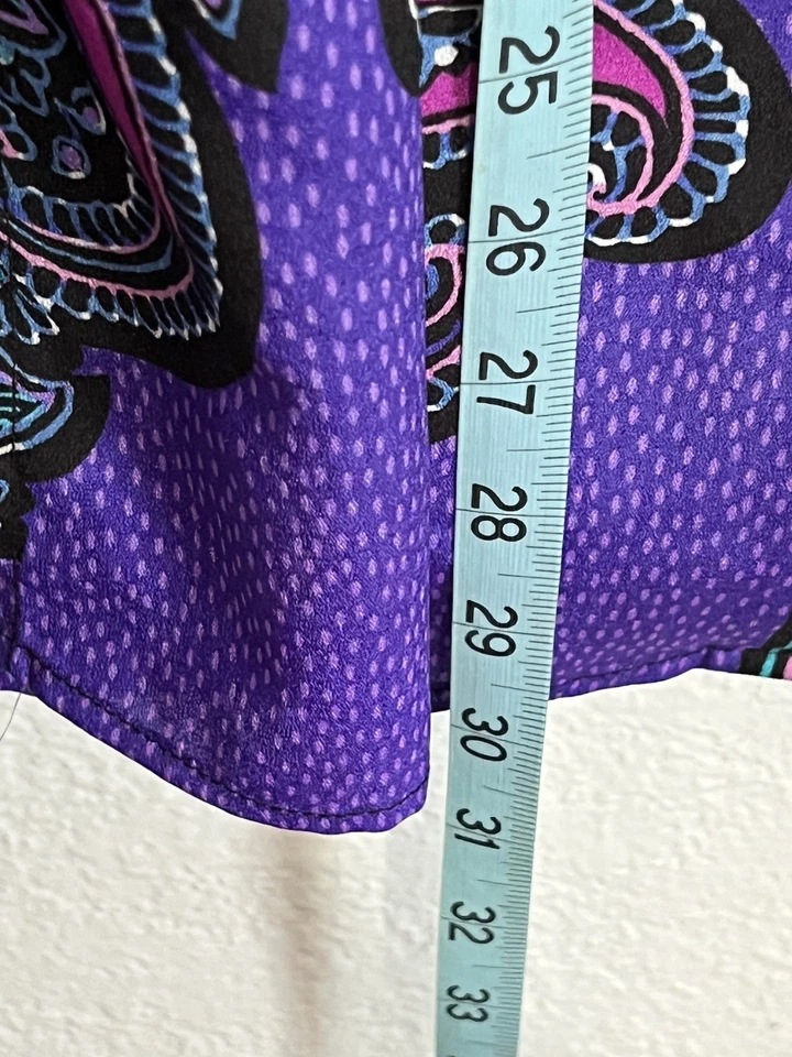 Top Bob Mackie 2x Art To Wear Brillante Colorido Cachemira Fácil Abotonada Foto 4 de 4