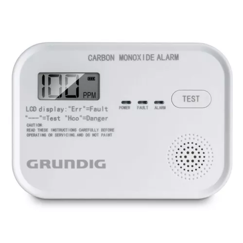 Kohlenmonoxidmelder GRUNDIG Batteriebetrieb Kohlenmonoxid CO Melder Gas Detektor