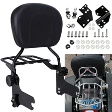 Passenger Backrest Sissy Bar/Docking Kit For Harley Touring FLHT FLHX FLTR 97-08