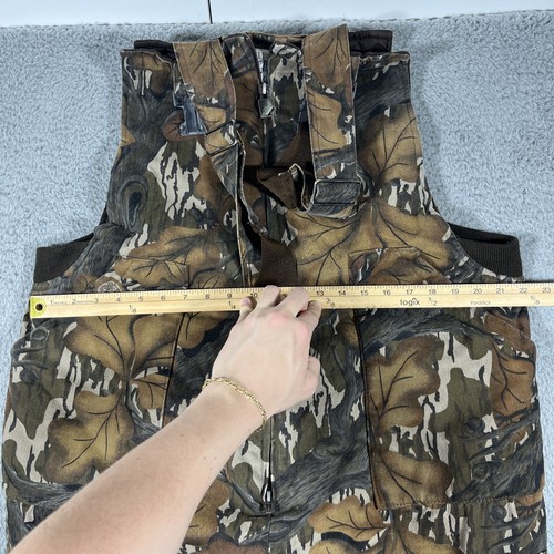 Vintage Trophy Club Mossy Oak Fall Foliage Outdoor Hunting Bibs Sz XL **Read - Picture 9 of 12