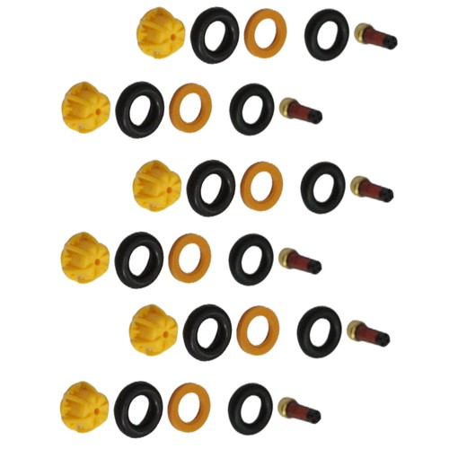 Juego de 6 sellos de reparación de inyector de combustible para BMW M3/323is/325is/525i E36/E34/M50/S50 - Imagen 5 de 6