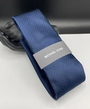 MICHAEL KORS Men's Silk Blend Tie ~ Blue ~ Geometric ~ MSRP: $69.50