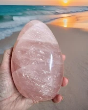 Rose Quartz Free Form - Has Lots Of Shimmer - #1
