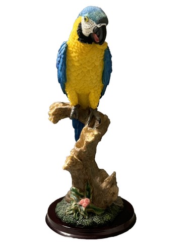 Tropical Macaw Parrot Sculpture 15 Inch Tall - Picture 5 of 5