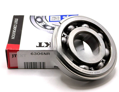 KOYO 6306 NR C3 BALL BEARING, OPEN, NO SEALS + SNAP RING 30x72x19mm