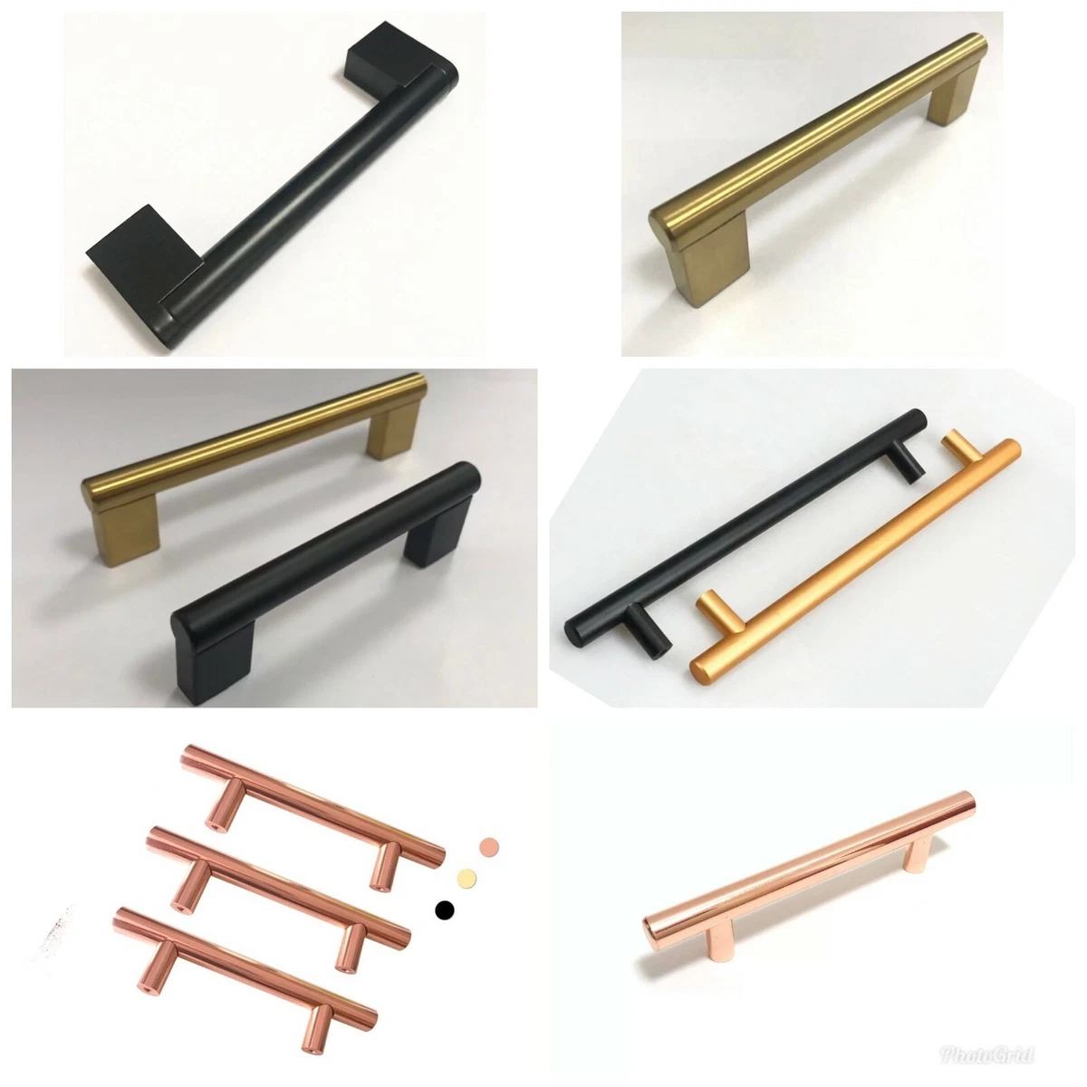 Rose gold on sale kitchen handles